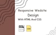 create a responsive website design with html and css