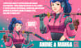 draw custom anime or manga style illustration
