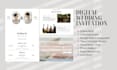 create wedding invitation website with rsvp form