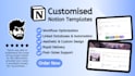 build custom notion student dashboard or professional workflow