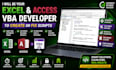 be your excel access vba developer to create or fix scripts