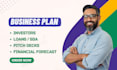 write investor ready business plans, pitch decks, and financial models