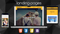 develop modern and responsive html landing page
