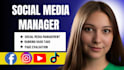 be your social media marketing manager and content creator