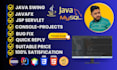 help you in java, java swing, gui, javafx, servlet jsp , projects with database