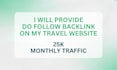 provide a do follow backlink on my travel website