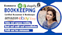 do ecommerce bookkeeping for amazon shopify, ebay, tiktok in quickbooks and xero