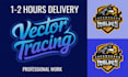 vectorize logo manually and convert image to vector urgently