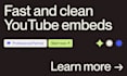 implement a fast and clean youtube video embed