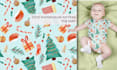 make cute watercolor seamless pattern for baby