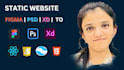 build premium static website or figma to HTML landing page