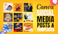 design pro social media posts and canva templates