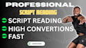 create a spokesperson script read video