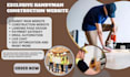 design handyman website, construction, plumber,  electrician, handyman website