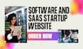 build software and saas startup website, saas website development website
