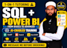 teach sql and power bi from scratch to expert level