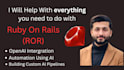 develop and design website on ruby on rails