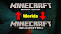 convert your minecraft world across java and bedrock