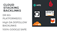 make contextual dofollow seo cloud stack backlinks with high da and DR