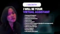 be your virtual assistant for 1 month, handling sales, CRM, social media