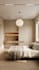 design a modern luxury bedroom interior with 3d rendering