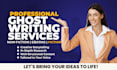 be your non fiction ghostwriter, fiction writer and pro ebook writer