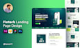 design unique fintech landing page ui for your website