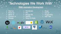 do website developement, wordpress, shopify, joomla, react
