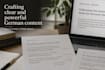 write unique german SEO content