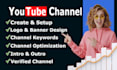 create and setup youtube channel
