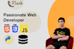 build websites with flask backend, website development