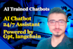 create ai chatbot or ai website using chatgpt and langchain