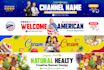 create youtube channel art, banner and logo design