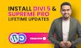 install divi 5, supreme pro with lifetime updates