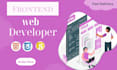 be your front end web developer using HTML,CSS,javascript