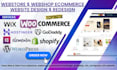 build webstore,webshop ecommerce,hostinger bluehost wordpress wix godady website