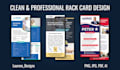 design a clean and professional rack card