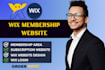 do wix website design, membership website, wix redesign members area, wix login