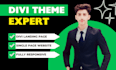 create responsive divi landing page design