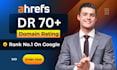 increase ahrefs domain rating DR 70 using high DR backlinks