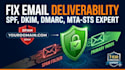 fix email deliverability and setup spf dkim dmarc