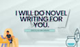 do novel writing for you