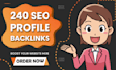 do 240 seo profile backlinks
