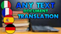translate any text from french, spanish, german, italian to english
