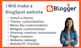 redesign or customize blogspot website with SEO  in 24 hours