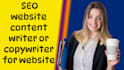 be a website content writer, SEO website content, website copywriting