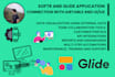 create softr and glide application aesthetically with custom code