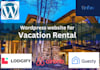 design vacation rental website airbnb website lodgify hotel cabin ownerrez str