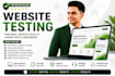 do website testing for bug free and user friendly experience