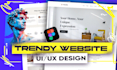 do modern website, mobile app UI UX design and redesign UI UX in figma